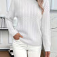 Twist Cable Round Neck Jumper
