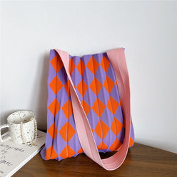 Foldable Tote Bag Durable Polyester for Travel