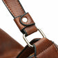 Top Handle Bag Faux Leather with Removable Strap and Zip Top