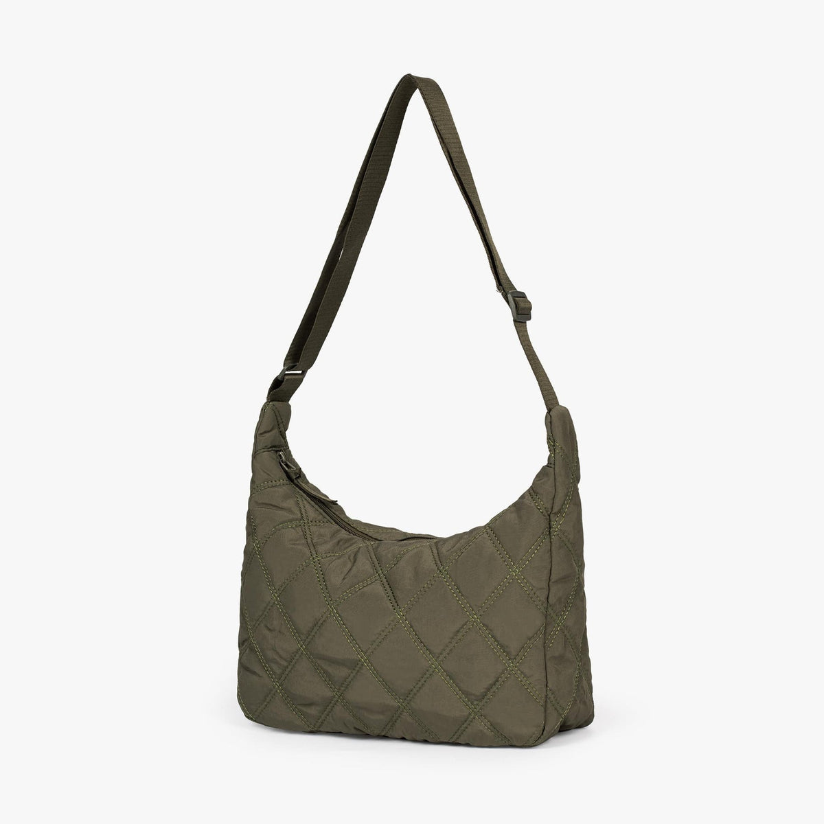 Crossbody Bag Quilted Nylon with Adjustable Shoulder Strap