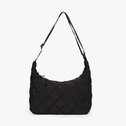 Crossbody Bag Quilted Nylon with Adjustable Shoulder Strap