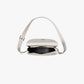 Crescent Bag Faux Leather with Zip and Removable Strap