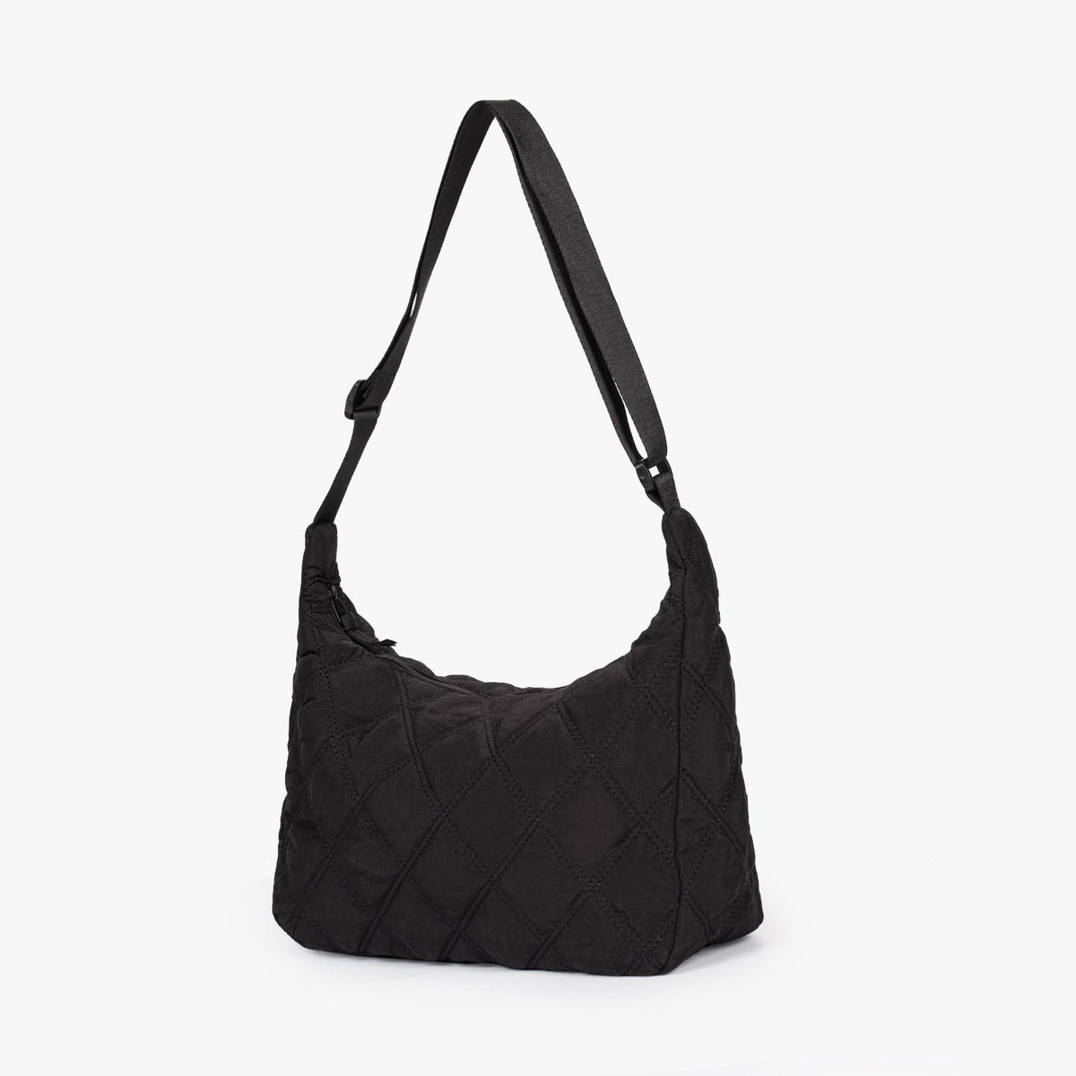 Crossbody Bag Quilted Nylon with Adjustable Shoulder Strap
