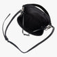 Bucket Bag Canvas Faux Leather with Short and Long Straps