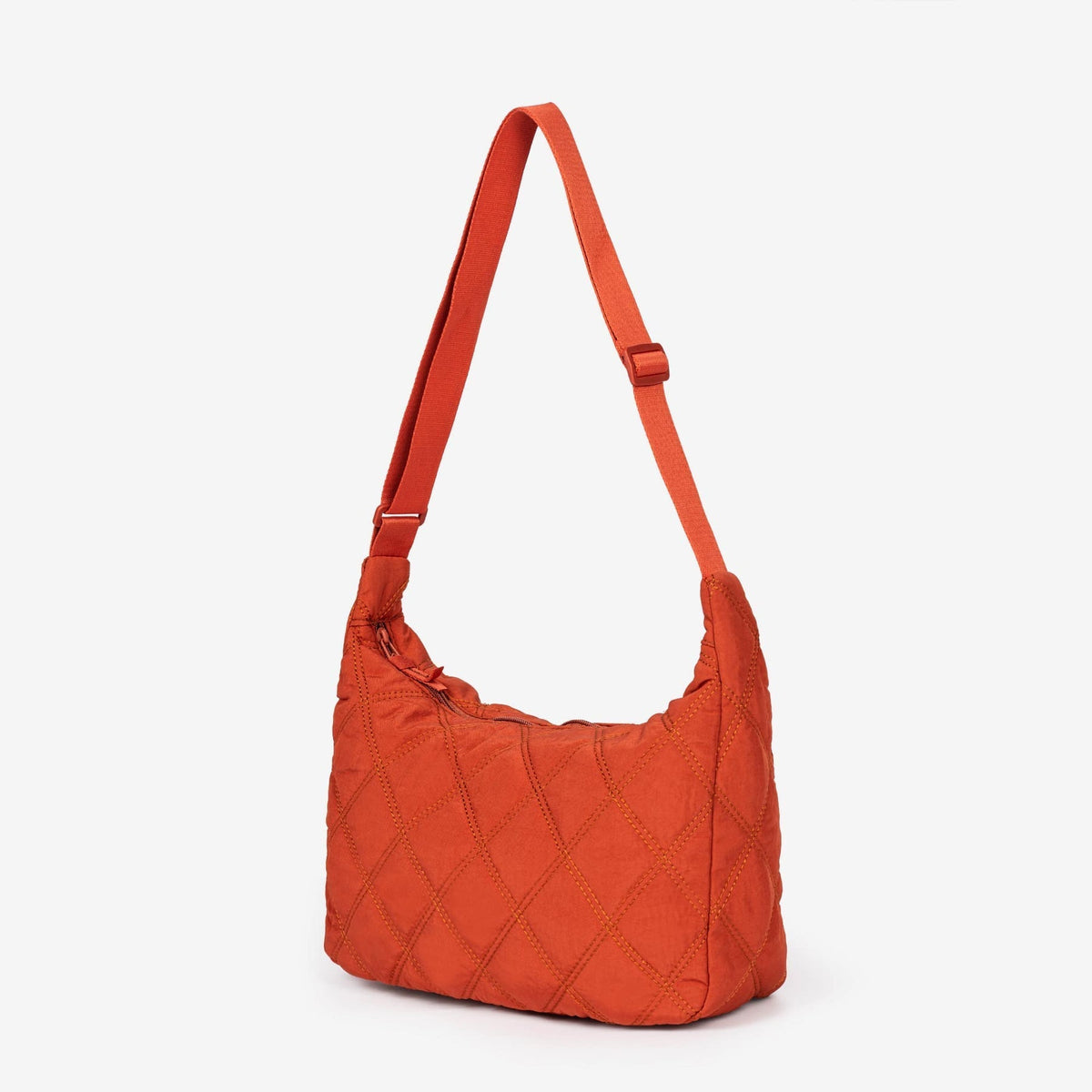 Crossbody Bag Quilted Nylon with Adjustable Shoulder Strap