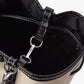 Bucket Bag Canvas Faux Leather with Short and Long Straps