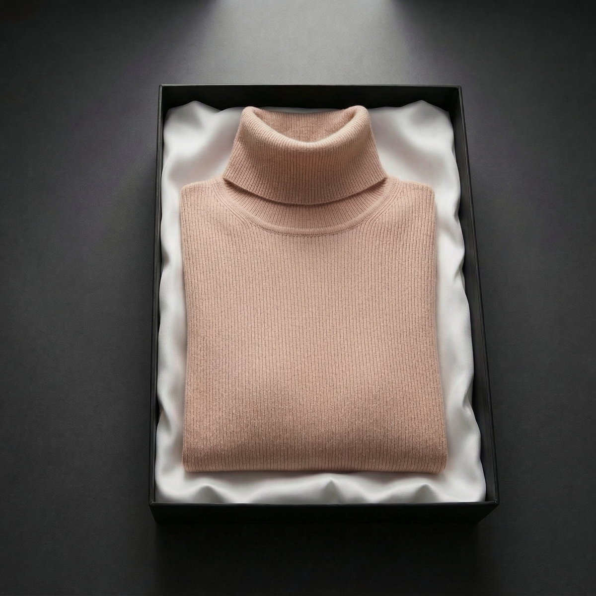 Cashmere-Feel Luxurious Roll Neck Jumper