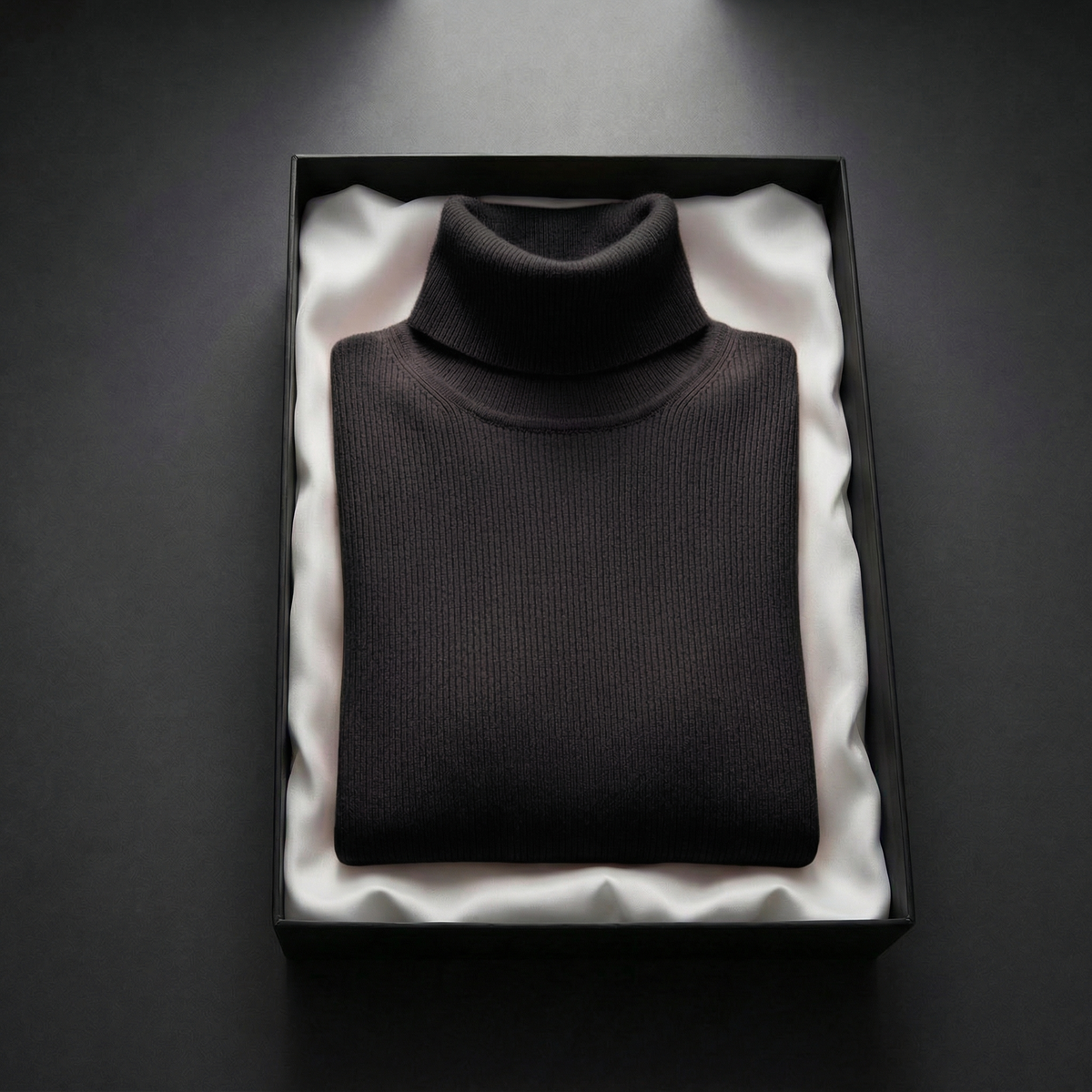 Cashmere-Feel Luxurious Roll Neck Jumper