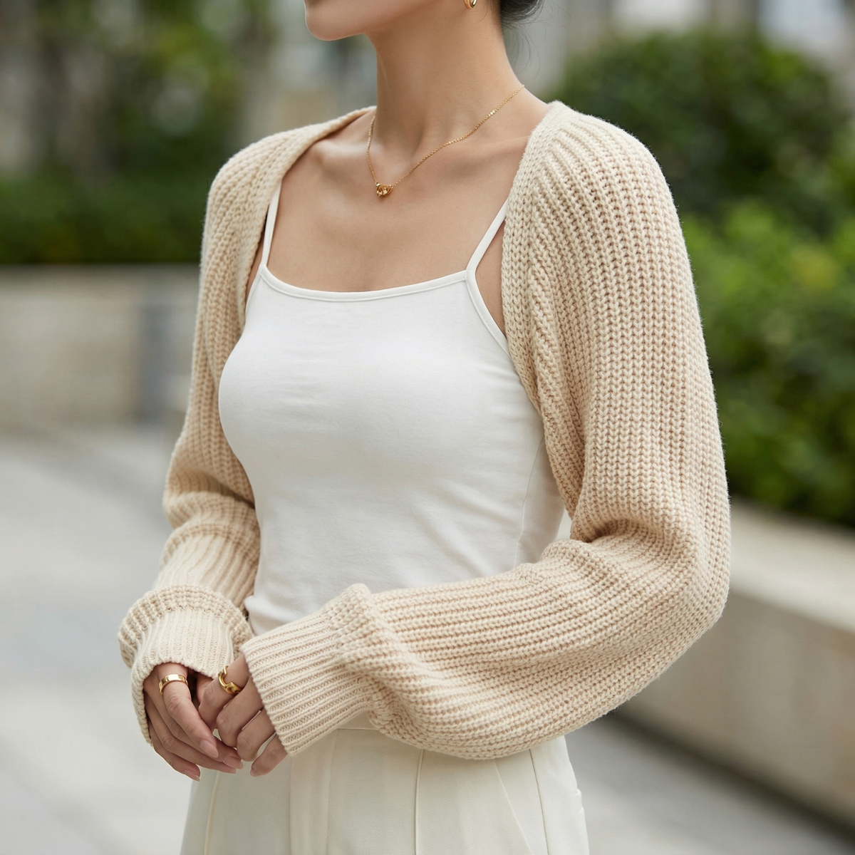 Ribbed Knit Shrug