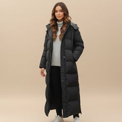 Puffer Jacket Down Blend Water-Resistant with Tailored Fit
