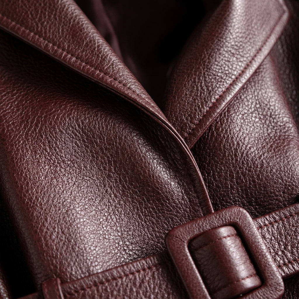 Jacket Faux Leather Faux Shearling with Minimalist Tailored Fit
