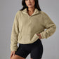 Cashmere-Feel Half-Zip Jumper