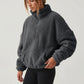 Cashmere-Feel Half-Zip Jumper