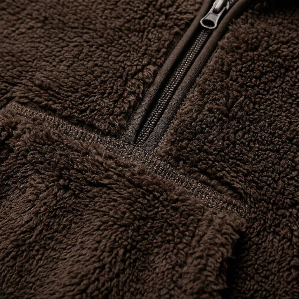 Cashmere-Feel Half-Zip Jumper