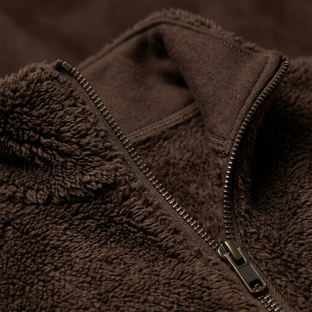 Cashmere-Feel Half-Zip Jumper