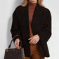 Overcoat Wool Blend Single-Breasted Short with Refined Lapel