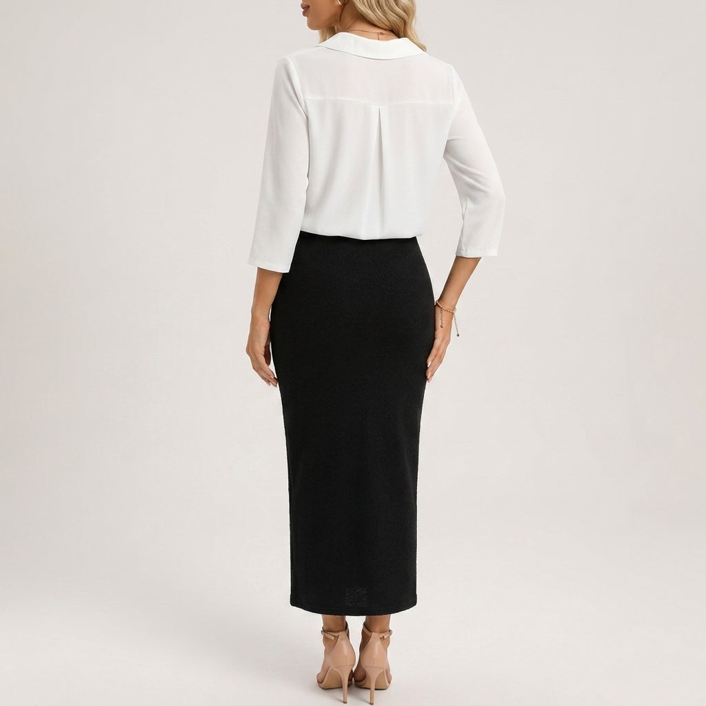Blazer Polyester Cropped Tailored in Smooth Woven Fabric