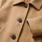 Jacket Polyester Tailored Relaxed Fit with Button Front