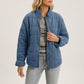 Quilted Jacket Polyester Lightweight Insulated with Easy Layering Fit