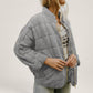 Quilted Jacket Polyester Lightweight Insulated with Easy Layering Fit