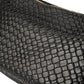 Crescent Bag Faux Leather Woven Detail with Zip and Strap