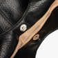 Hobo Bag Faux Leather Textured Grain with Magnetic Snap