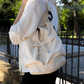 Bucket Bag Nylon with Drawstring, Top Handles and Strap