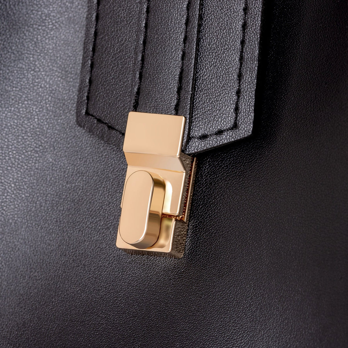 Crossbody Bag Faux Leather with Canvas Strap and Metal Clasp