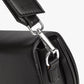 Crescent Bag Faux Leather with Zip and Removable Strap