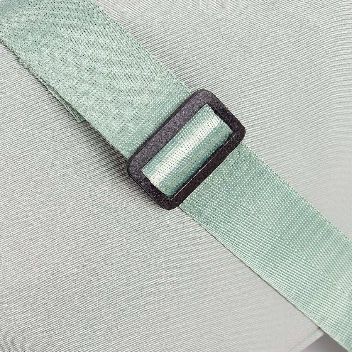 Nylon crossbody bag with zip closure and adjustable strap