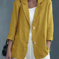 Blazer Linen Classic with Notched Lapel and Patch Pockets