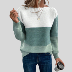 Ombre Colour Block Oversized Jumper