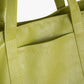 Tote Bag Faux Leather with Zip, Key Hook and Top Handles