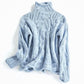 Cashmere-Feel Wavy Pattern Jumper
