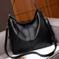 Top Handle Bag Faux Leather with Removable Strap and Zip Top
