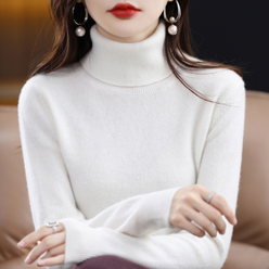 Cashmere-Feel Effortless Roll Neck Jumper