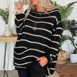 Striped Pocket Jumper