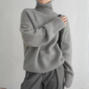 Cashmere-Feel Understated Roll Neck Jumper