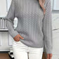 Twist Cable Round Neck Jumper
