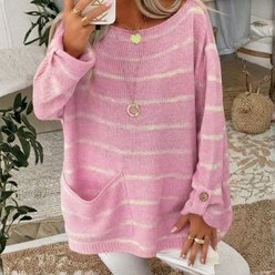 Striped Pocket Jumper