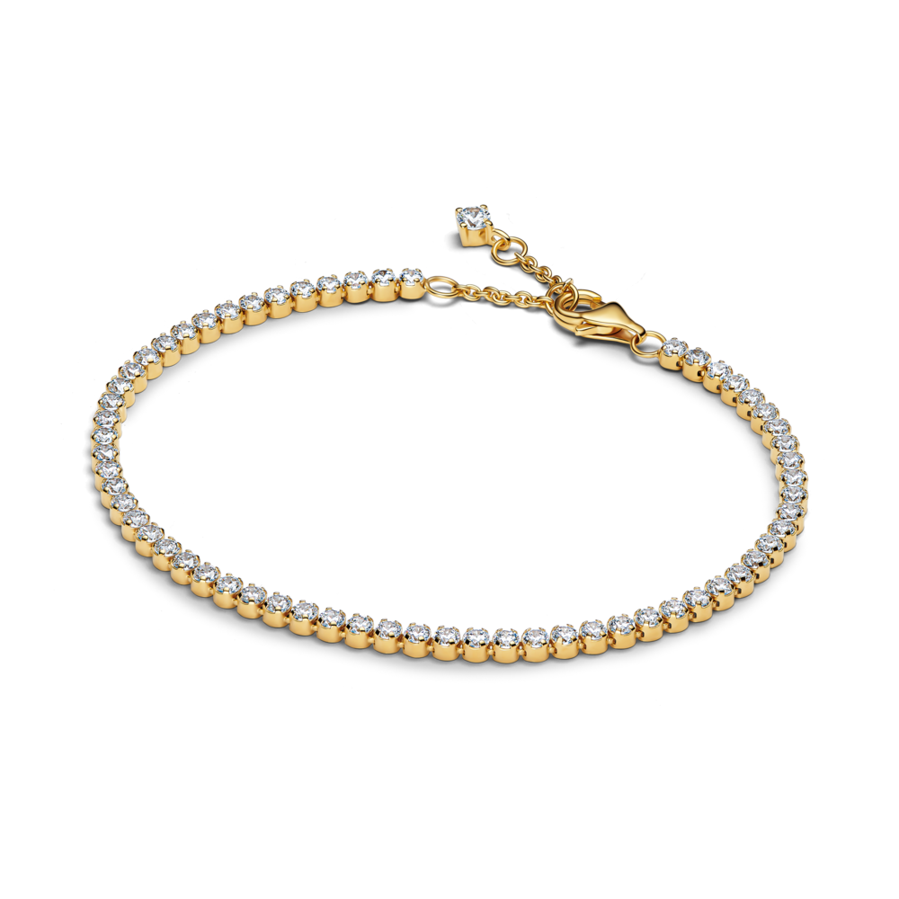 Pandora Sparkling Light Tennis Bracelet - 14k Gold plating
