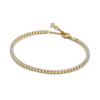 Pandora Sparkling Light Tennis Bracelet - 14k Gold plating