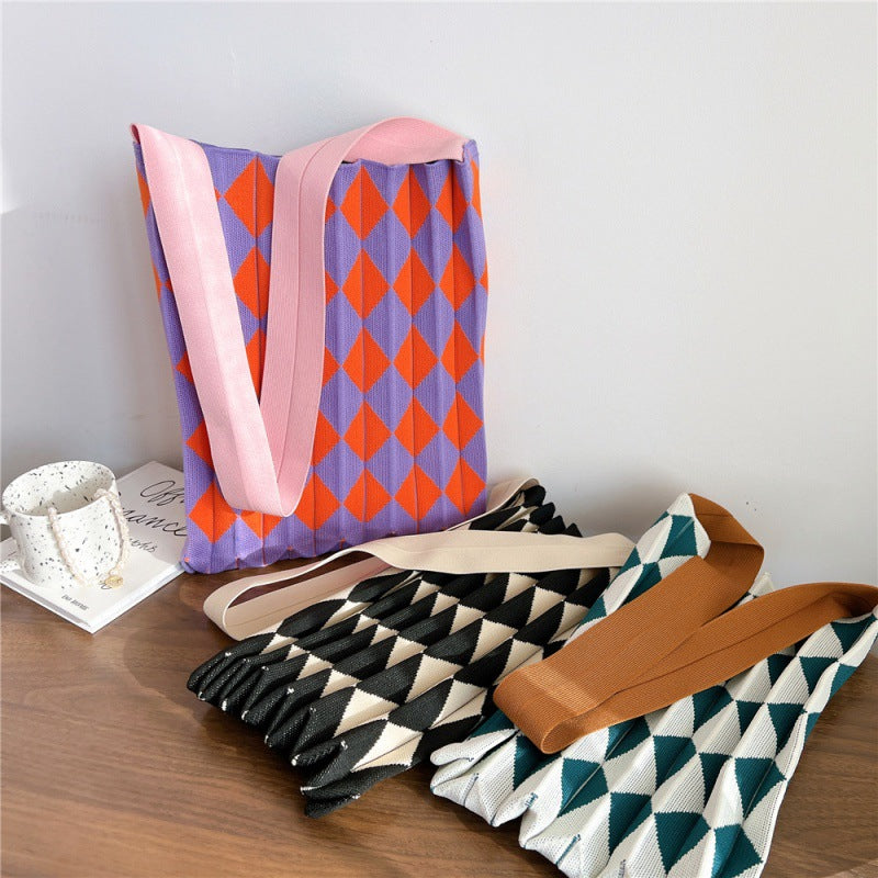 Foldable Tote Bag Durable Polyester for Travel