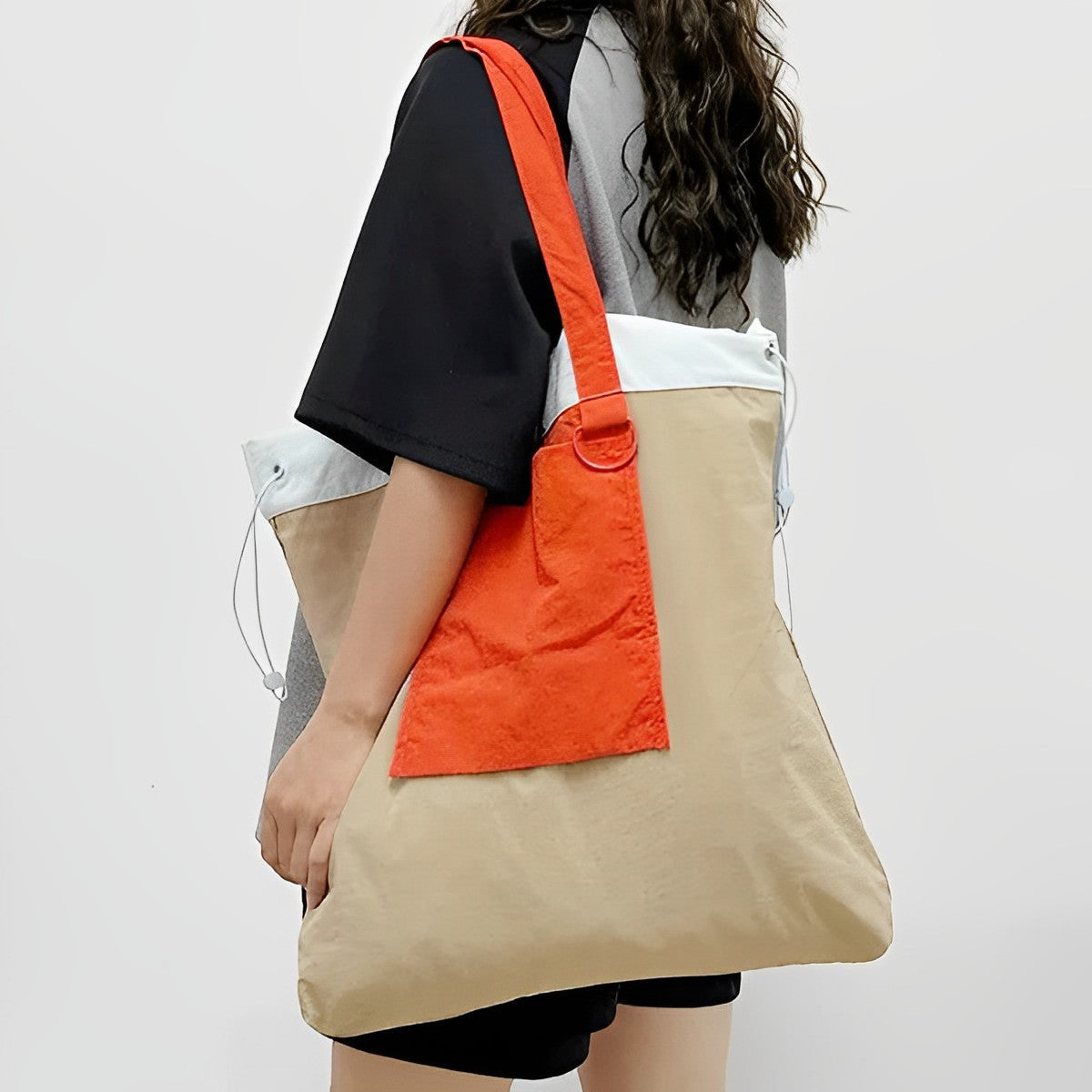 Foldable Tote Bag Waterproof Nylon with Handles