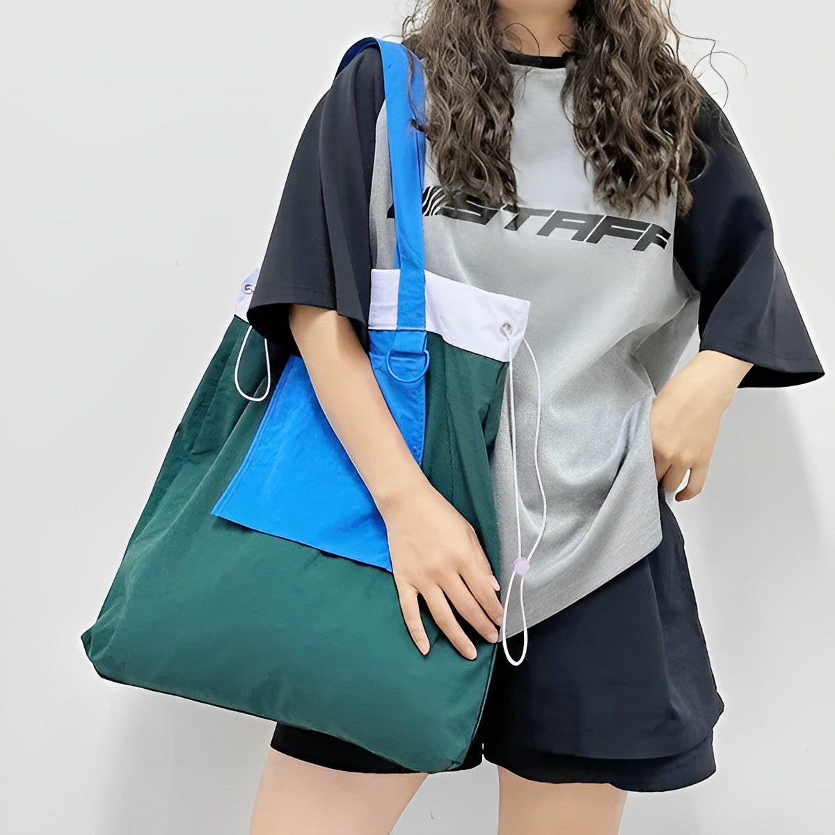 Foldable Tote Bag Waterproof Nylon with Handles