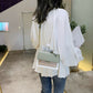 Crossbody Bag Faux Leather Two-Tone with Two Removable Straps