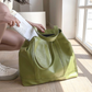 Tote Bag Faux Leather with Zip, Key Hook and Top Handles