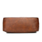 Top Handle Bag Faux Leather with Removable Strap and Zip Top