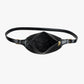 Crescent Bag Faux Leather Woven Detail with Zip and Strap