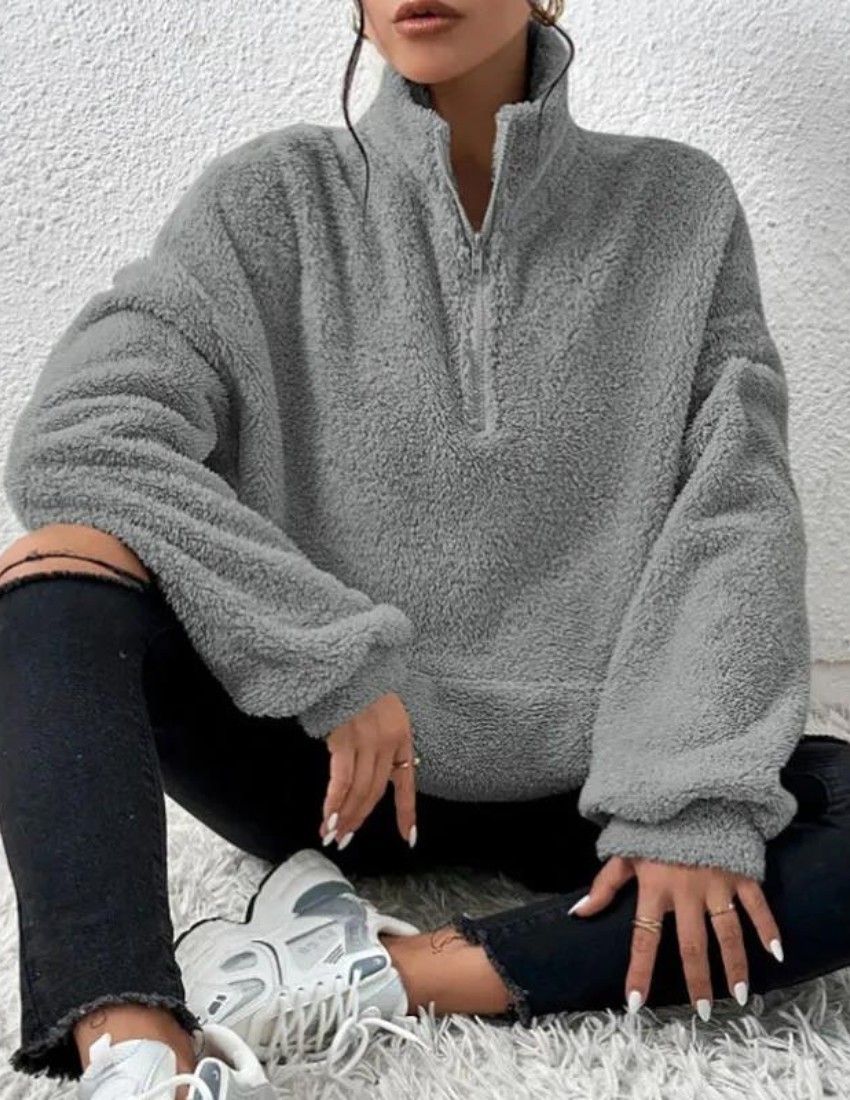 Fluffy Fleece Half-Zip